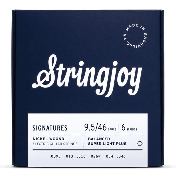 Stringjoy Signatures Balanced Super Light Plus Gauge 9.5 46 Nickel Wound Electric Guitar Strings