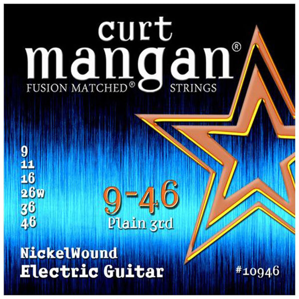 curt mangan 9 46 nickel wound electric guitar strings Guitar Gear